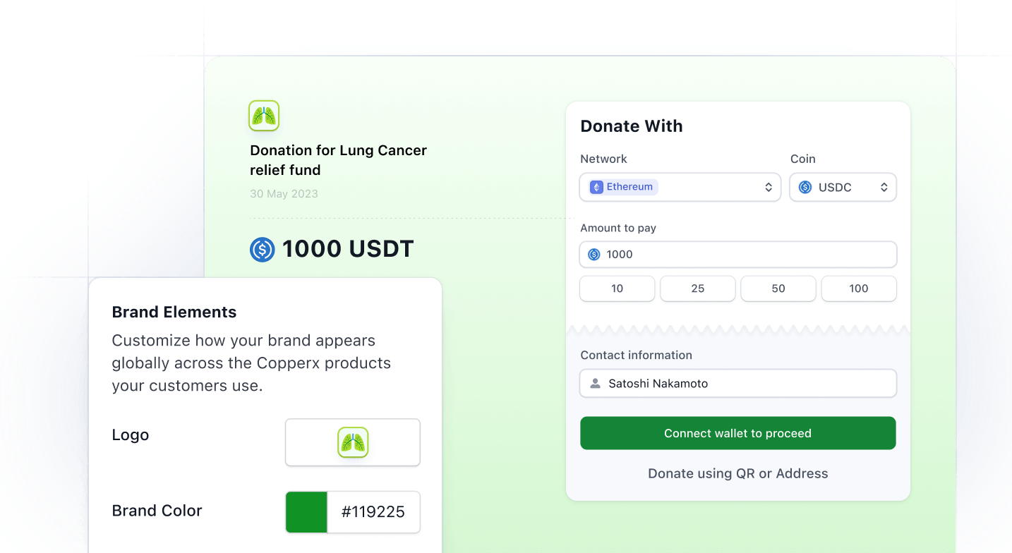 Donation Branding on Checkout Page
