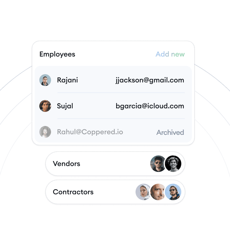 Upload your contractor list